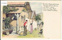 Gruss aus dem Appenzellerlande - Künstler: V. Tobler
