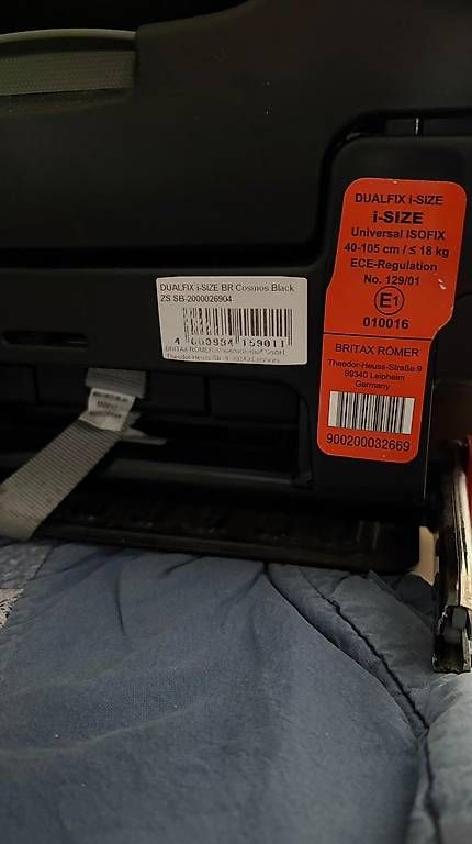 Seggiolini per auto: Britax Römer Dualfix I-Size BR Schwarz – Usato da Aarburg venduto da Patkatze 1