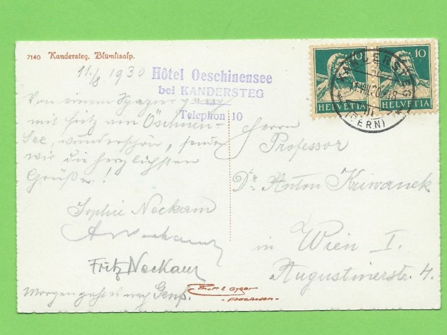 Cartoline postali: Kandersteg mit Blümlisalp – Usato da Zürich venduto da t24_de 1