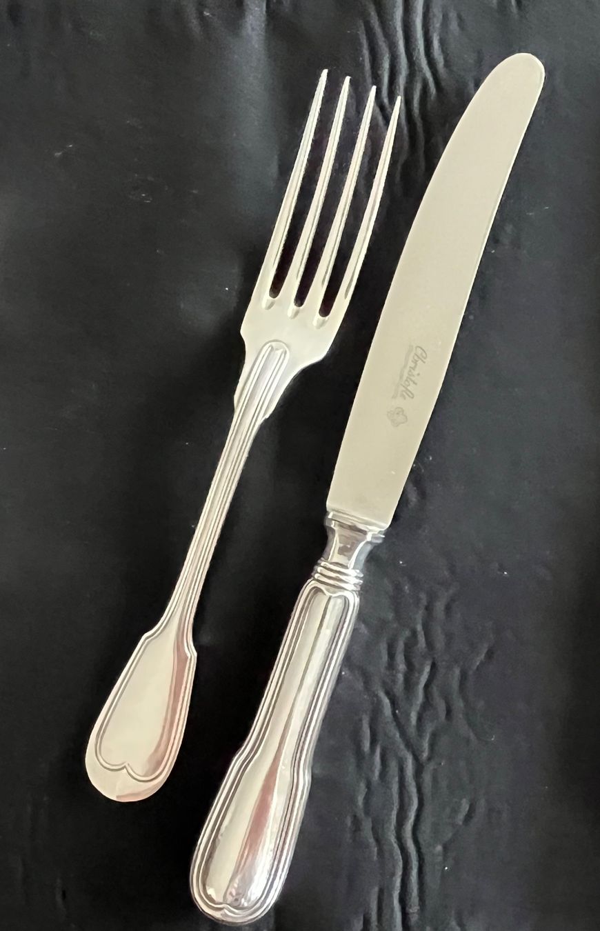 Christofle Set di posate: Christofle  Besteck - Chinon, 12 teilig, – Usato da Stetten AG venduto da Brissago25