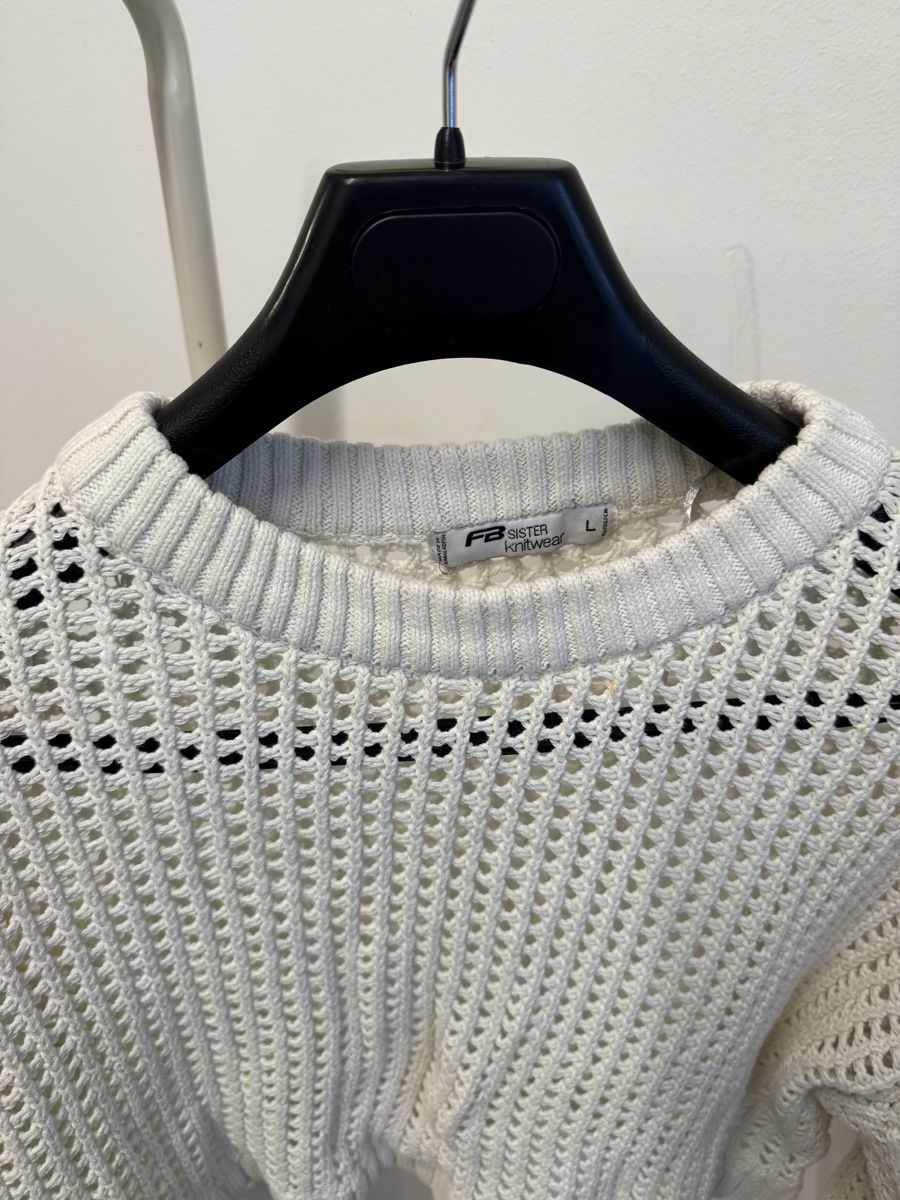 Maglioni & Felpe: FB Sister Knitwear Crop Pullover Weiss L – Usato da Effretikon venduto da rus_2l2p 2
