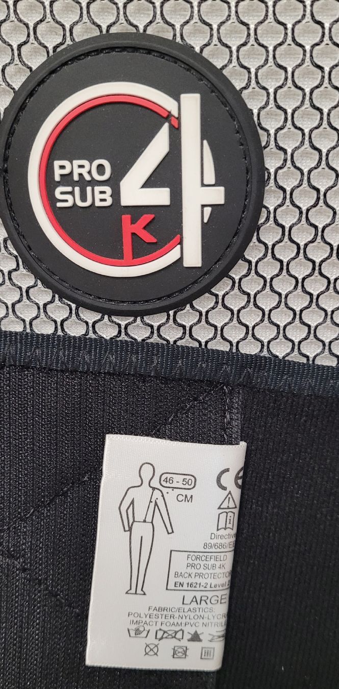 Protezioni & Imbottiture: ForceField pro SUB 4 K Level Rückenschutz – Usato da Rudolfstetten venduto da Heheeee 1
