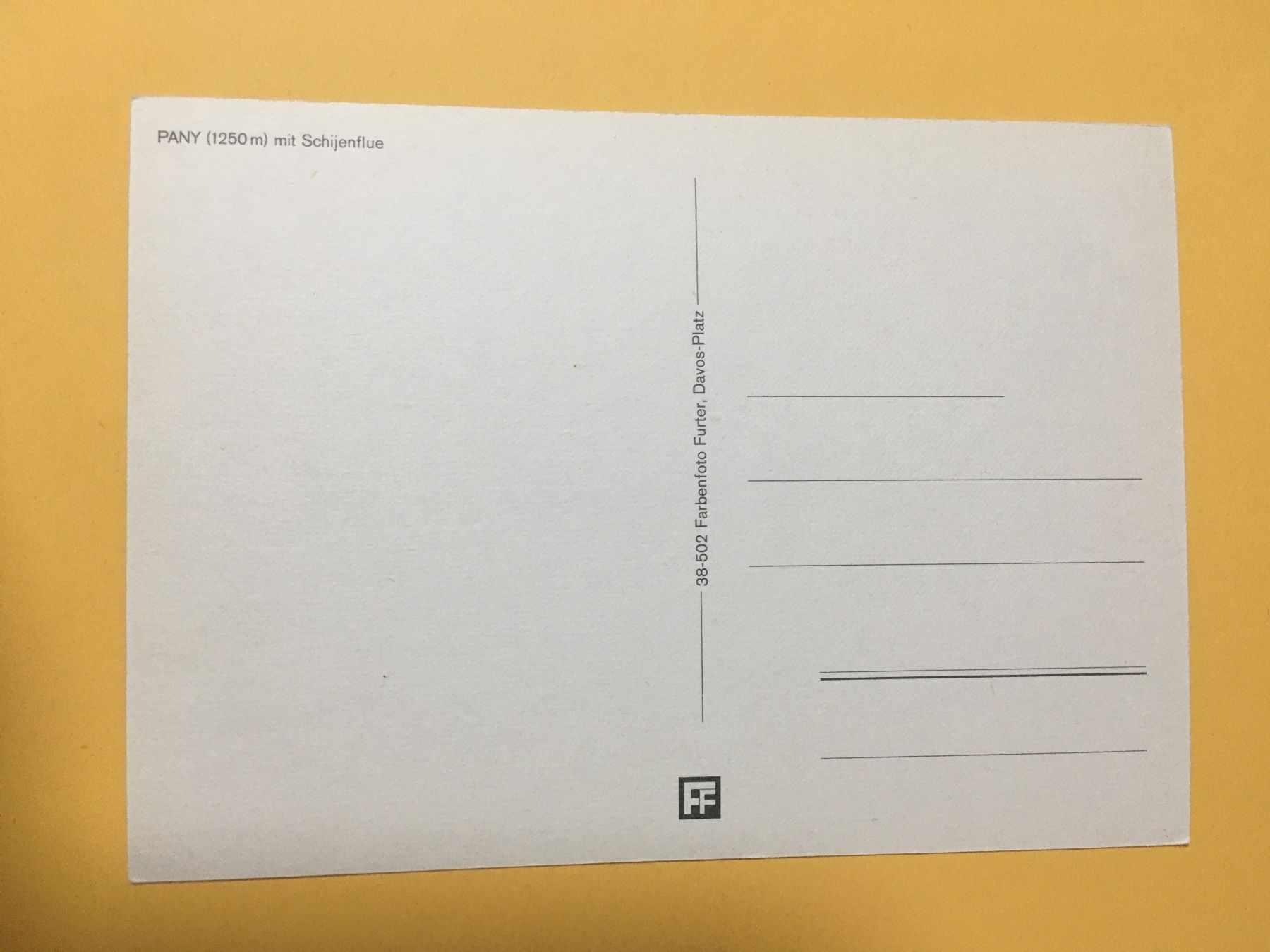 Cartoline postali: Pany Gesamtansicht Vogelschau Graubünden – Usato da Küttigen venduto da Melisch1000 1