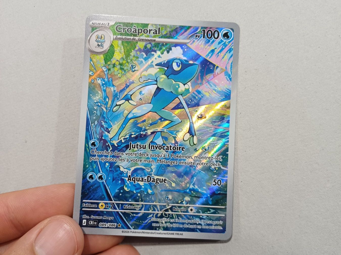 Pokémon Carte collezionabili: Croâporal - alternative - 089/086 - FR – Usato da Bernex venduto da Adrieneagle 1