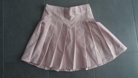 Plissierter Tennisrock, rosa, Gr. 170