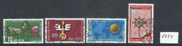 Timbre Suisse - 1954 - Série complète oblitérée