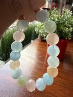 Natürlichem, Pastell ,buntem Morganit 12mm