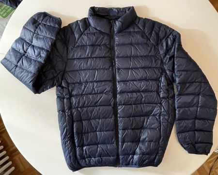 Herren Premium Daunenjacke John Adams marine Grösse L neu !