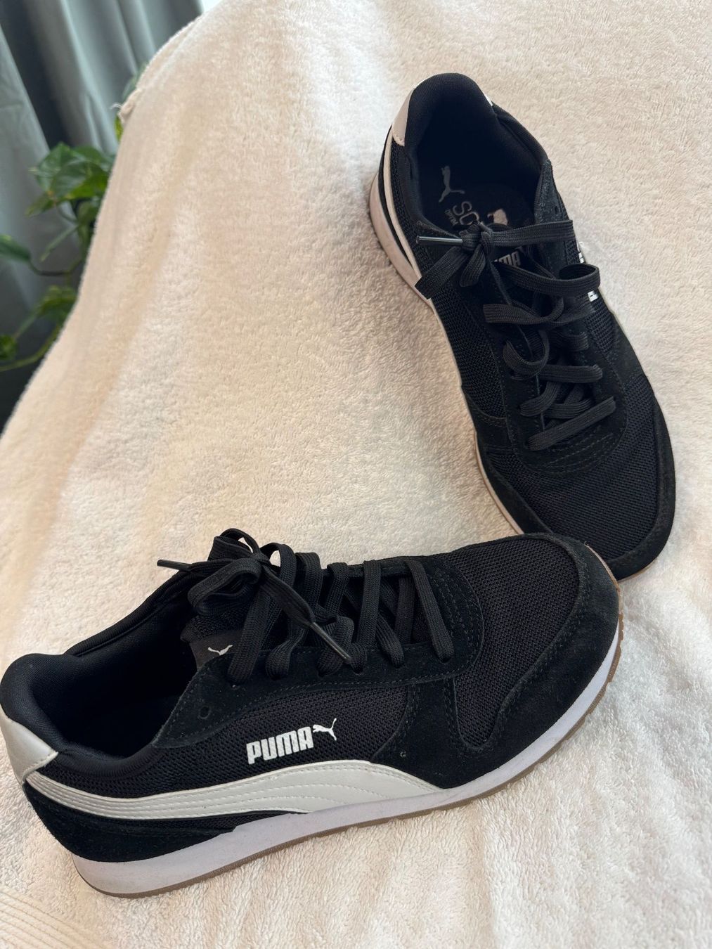 Puma Herrenschuhe: Puma Turnschuh / Sneaker Gr. 38.5 schwarz wiess – Neu (gemäss Beschreibung) aus Zäziwil von blackpearl