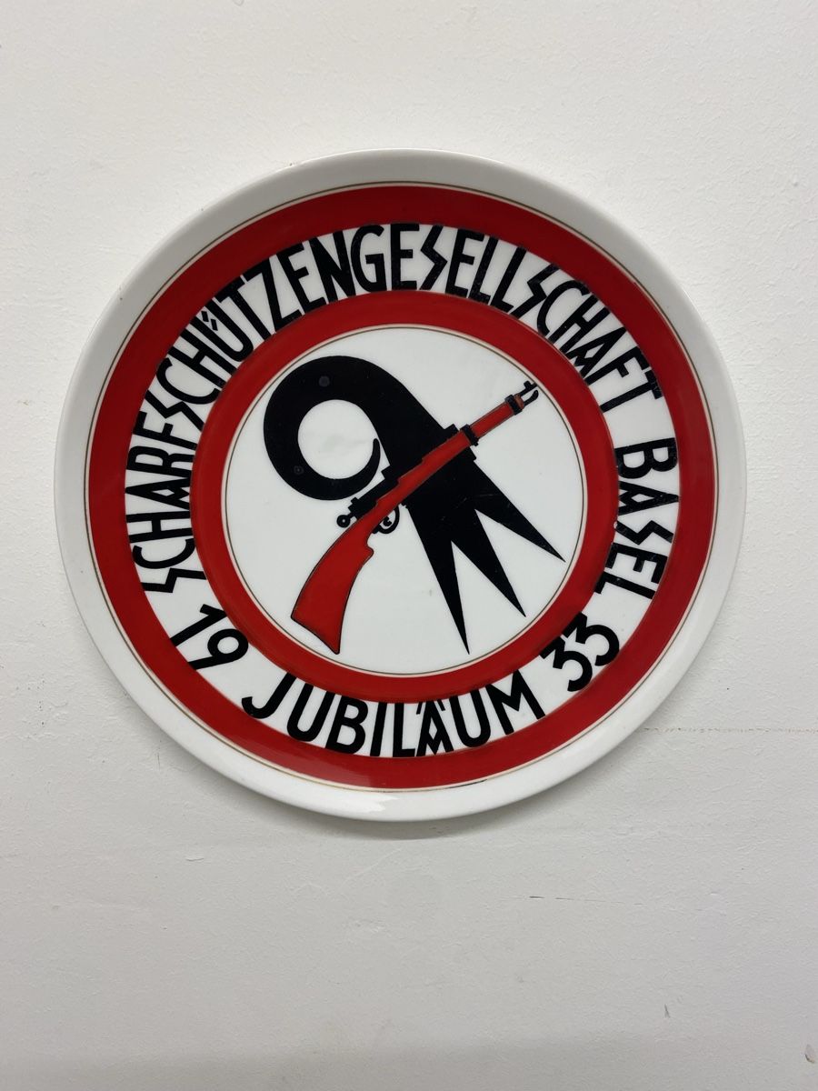 Piatti: Schützen-Wandteller "Schützengesellschaft Basel 1933" Sammle – Usato da Dietikon venduto da brocki-eyra 4