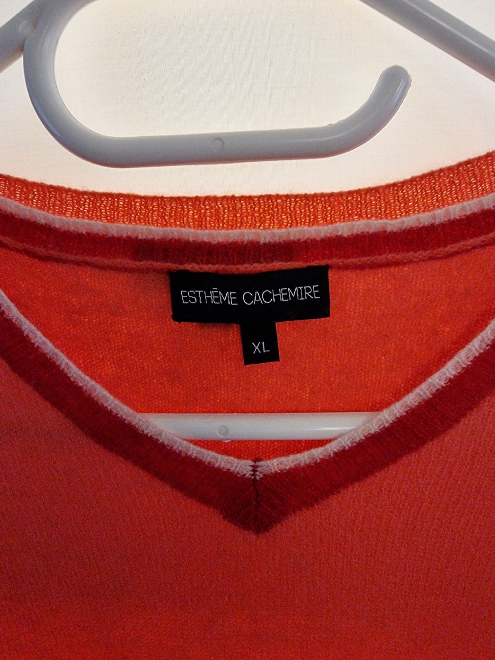 Maglioni & Felpe: Twin set rose orangé Esthème Cachemire – Usato da Veyrier venduto da Leilazizou 1