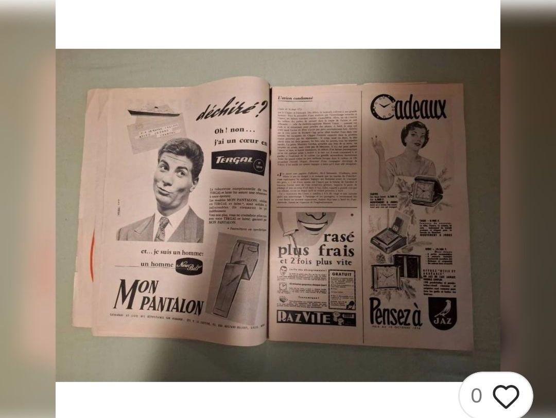 Riviste & Magazine: Match Paris Journal 3.11.1956 – Usato da Nürensdorf venduto da DANG3REUX 2