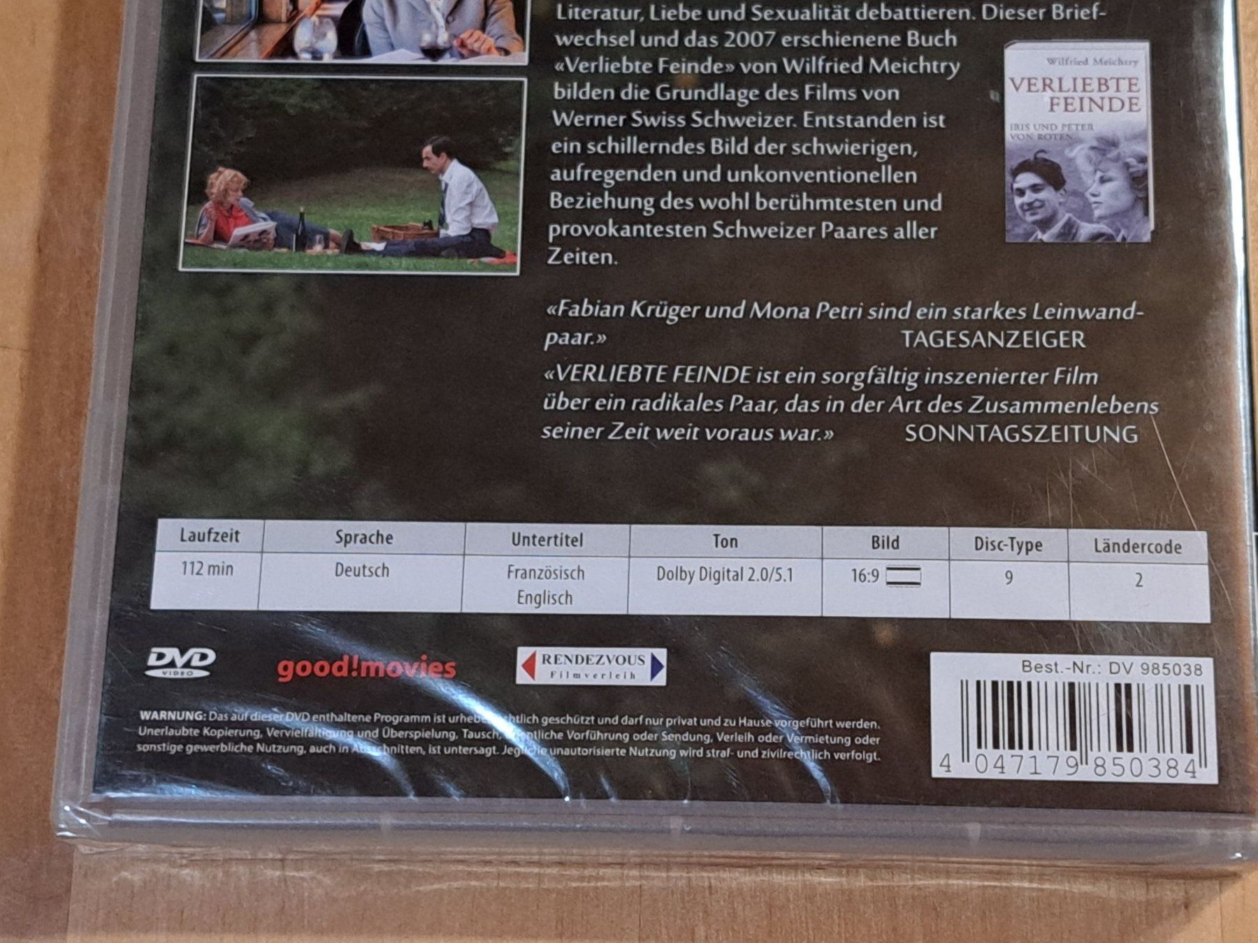 Alle DVDs: DVD Verliebte Feinde von Werner Schweizer, NEU VERPACKT – Neu und originalverpackt aus Unterseen von Kanica 3
