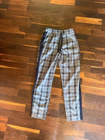M&M München graue Designer Stoffhose Gr. S