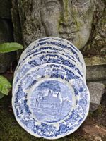 6Desser Teller Unicorn Tableware Royal Homes of Britain