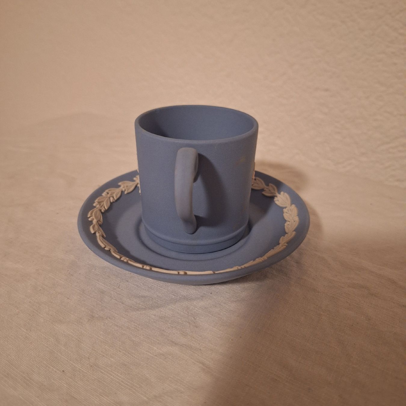 Tazze: Versand möglich. Wedgewood Jasperware, Tasse blauweiss – Usato da Winterthur venduto da Goldpipau 1