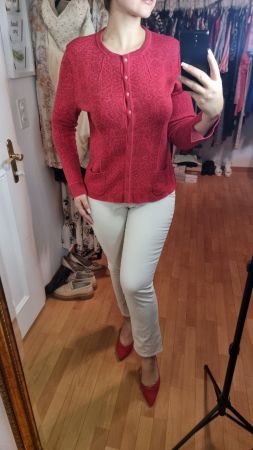 Aldomartins Strickjacke, rot, Gr. 40, Top Zustand!