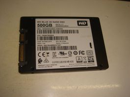 1 stück 500gb ssd. WD. Getestet. Siehe Details