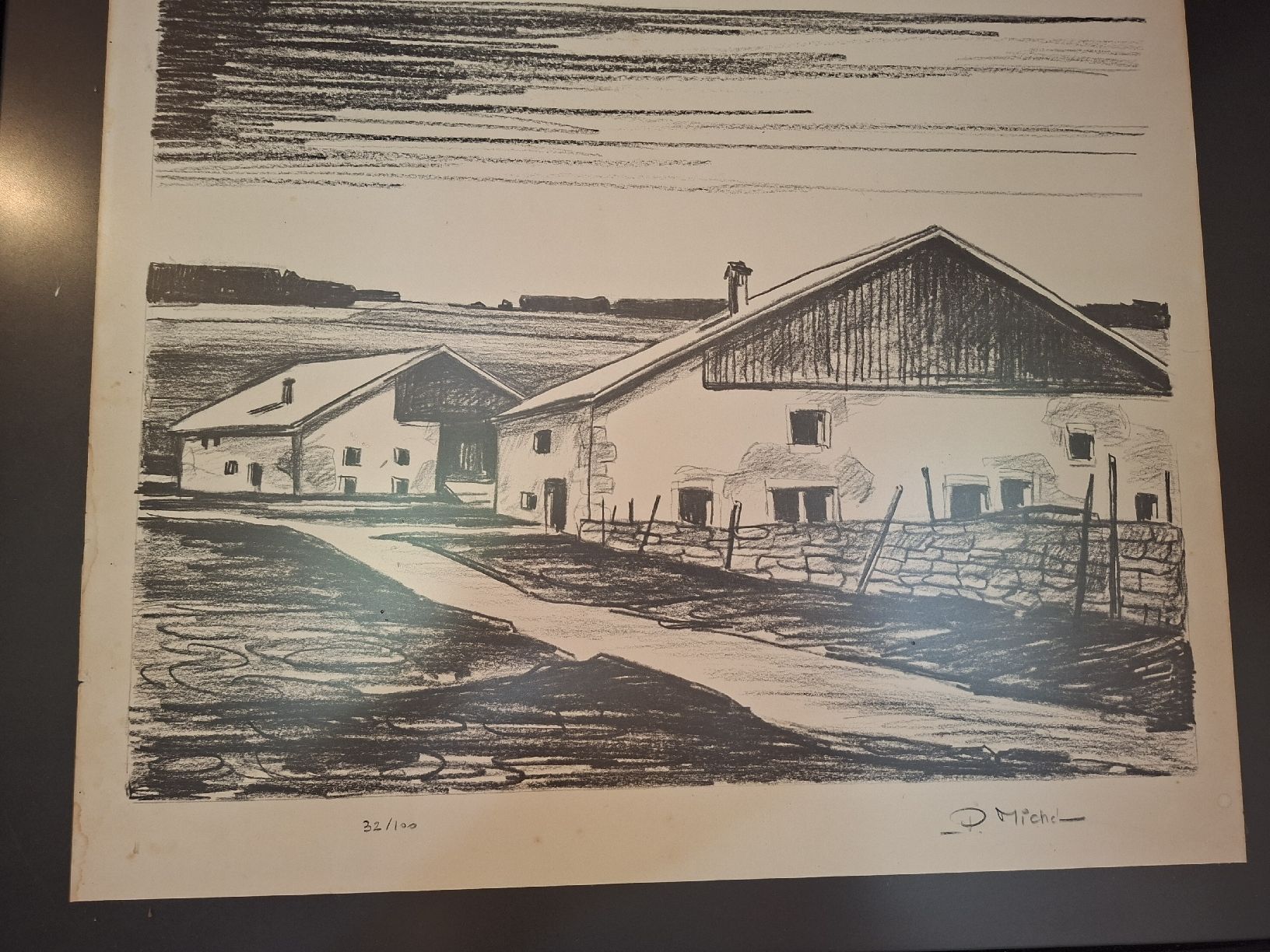 Arts picturaux & lithographies: Ferme jurassienne Michel – D'occasion à Goumois par dan_9f6z
