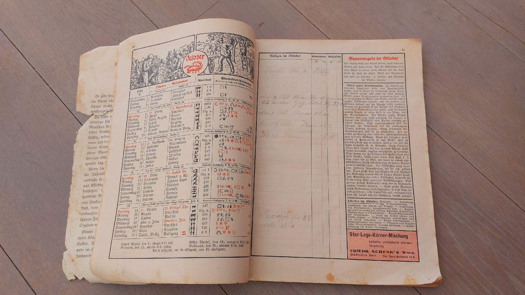 Libri: Schweizer Bauer 1931, antik  – Usato da Sutz venduto da Lachsforelle 2