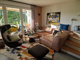 Ecksofa Leder braun