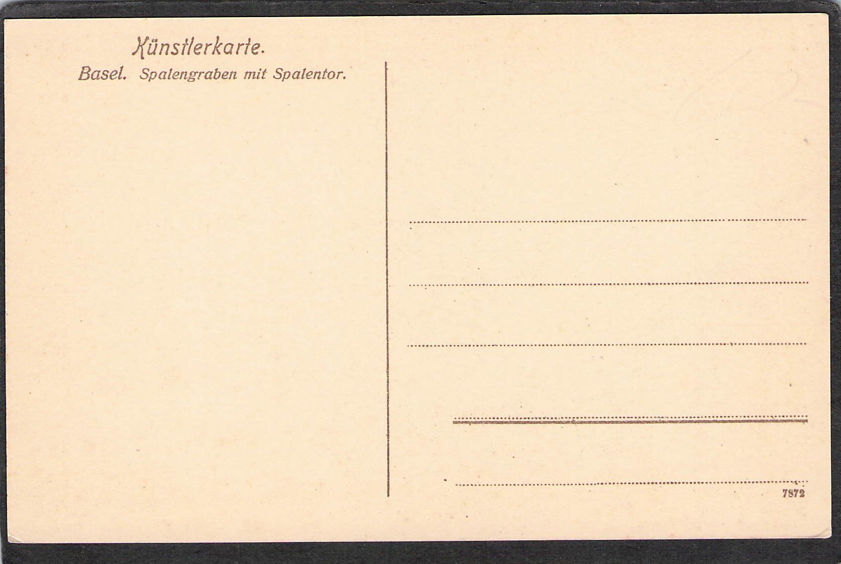 Cartoline postali: . Künstlerkarte Basel – Usato da Reichenburg venduto da Pipo-67 1