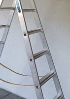 Aluminium Stehleiter 7 Sprossen gebrauchter Zustand