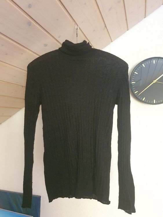 Zara Rollkragen Pullover Zara Schwarzer Rollkragenpullover