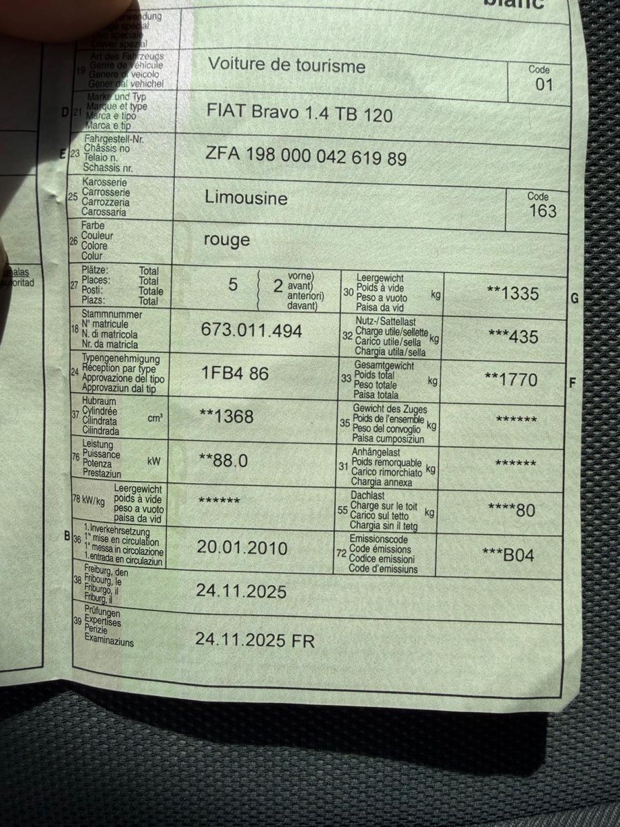 Fiat Automobili: Fiat bravo – Usato da Rueyres-les-Prés venduto da osm_6ncr 1
