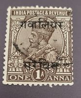 Indien - Gwalior Staate alte briefmarke