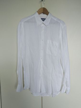 Chemise blanche lin Gocce di Byron, été homme élégant XL