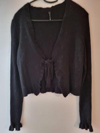 Schwarze Strickjacke