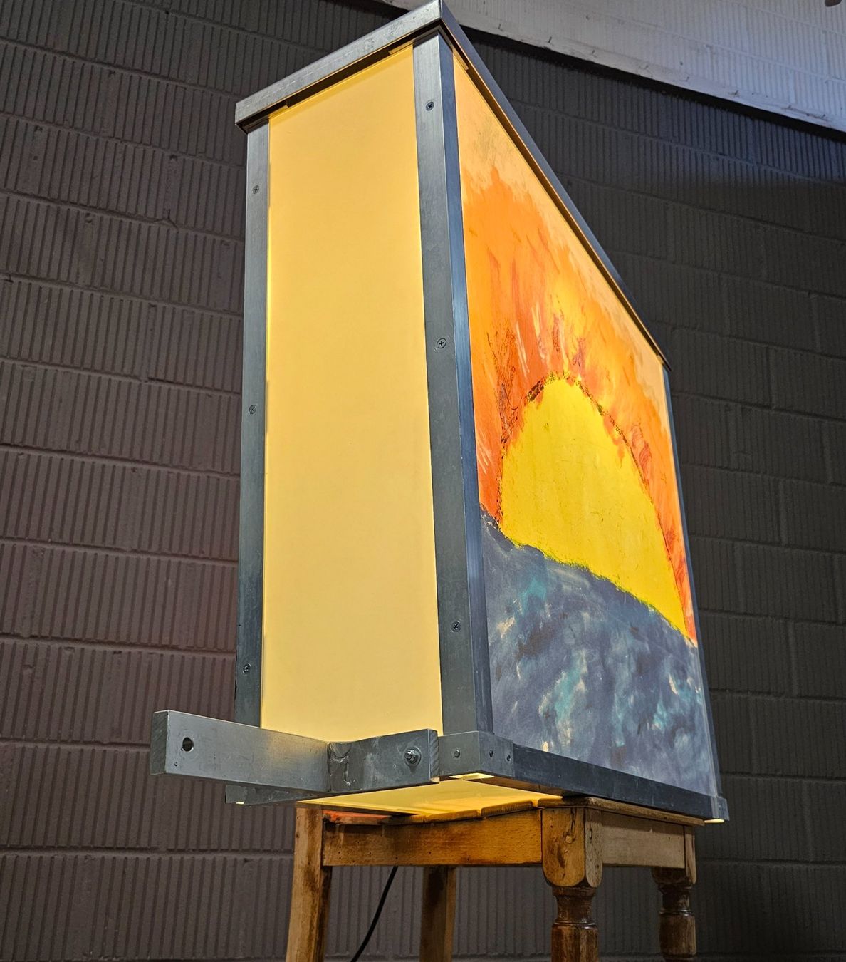 Lampade: Lightbox Alu Leuchtkasten Outdoor Werbeleuchte Sunset – Usato da Nottwil venduto da Wondewa-Shop 4