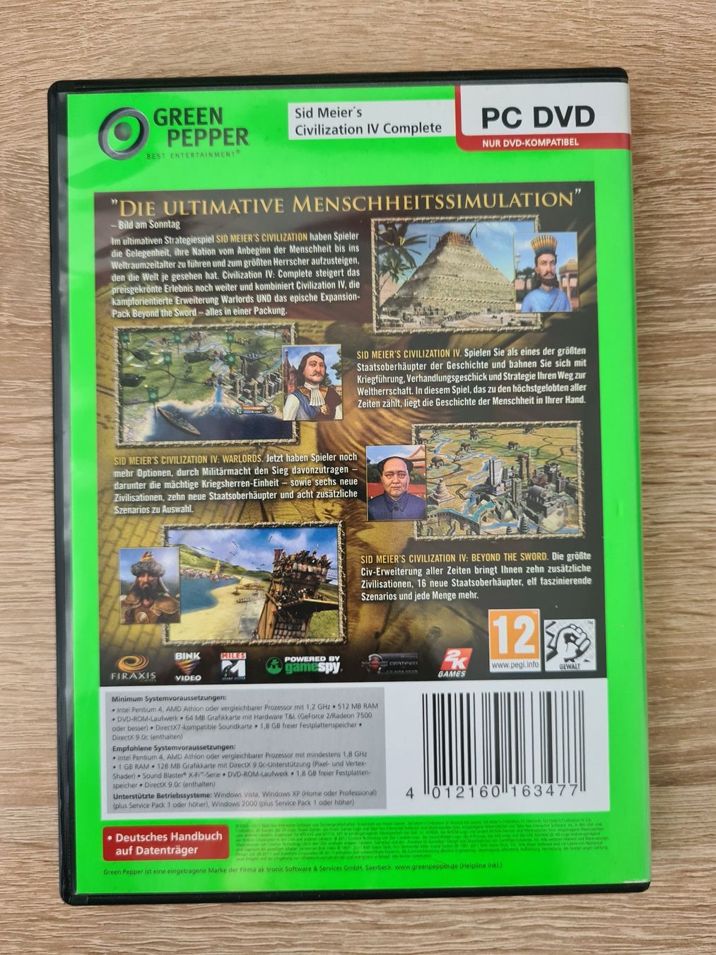 Giochi: Civilization IV 4 Complete Edition (Multilanguage) - PC – Usato da Carouge GE venduto da Franllo 1