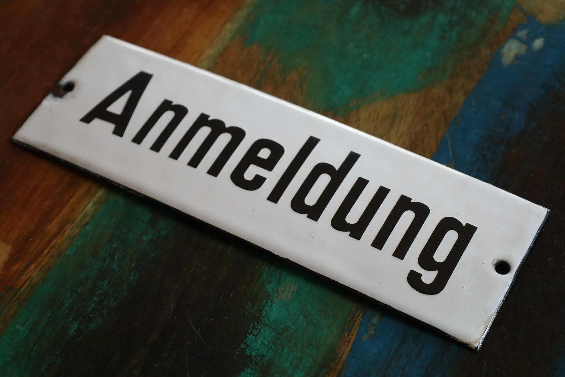 Insegne: Emailschild "Anmeldung" – Usato da Birrwil venduto da brandschatz_birrwil