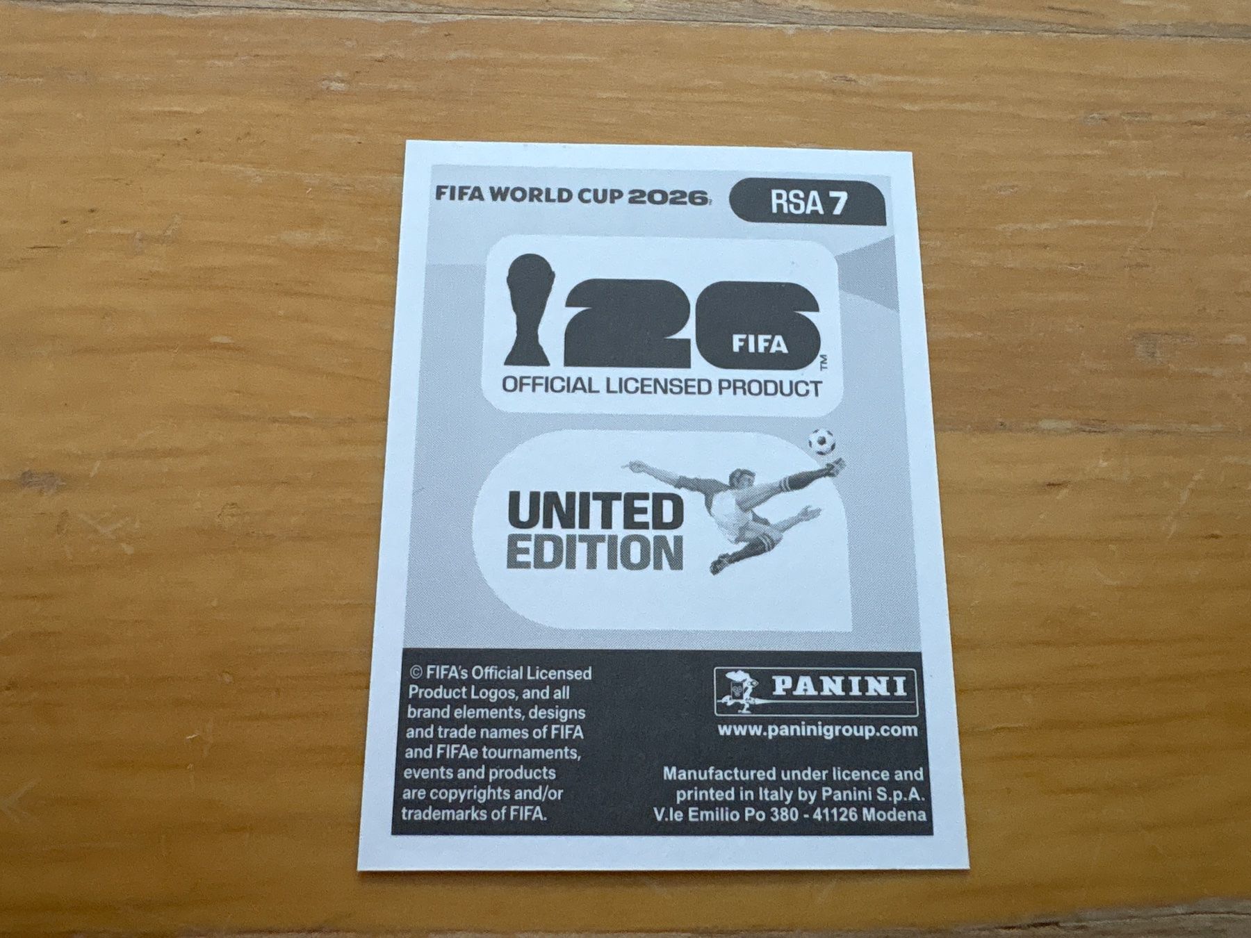 Panini Carte collezionabili: Panini 2026 RSA 7 – Nuovo (secondo la descrizione) da Elsau venduto da Cerry81 1