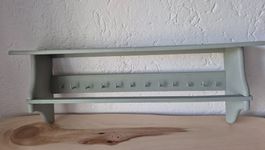 Wandregal mit Haken, Shabby Chic Stil