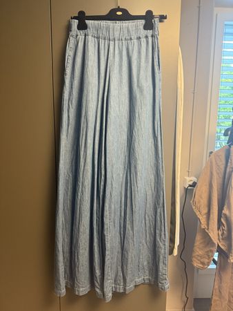 Ladneri Baumwoll Hose Jeans-Optik Gr S blau