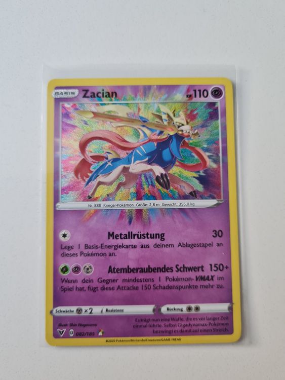 Zacian Amazing Rare Vivid Voltage/Farbenschock Deutsch | Kaufen Auf Ricardo