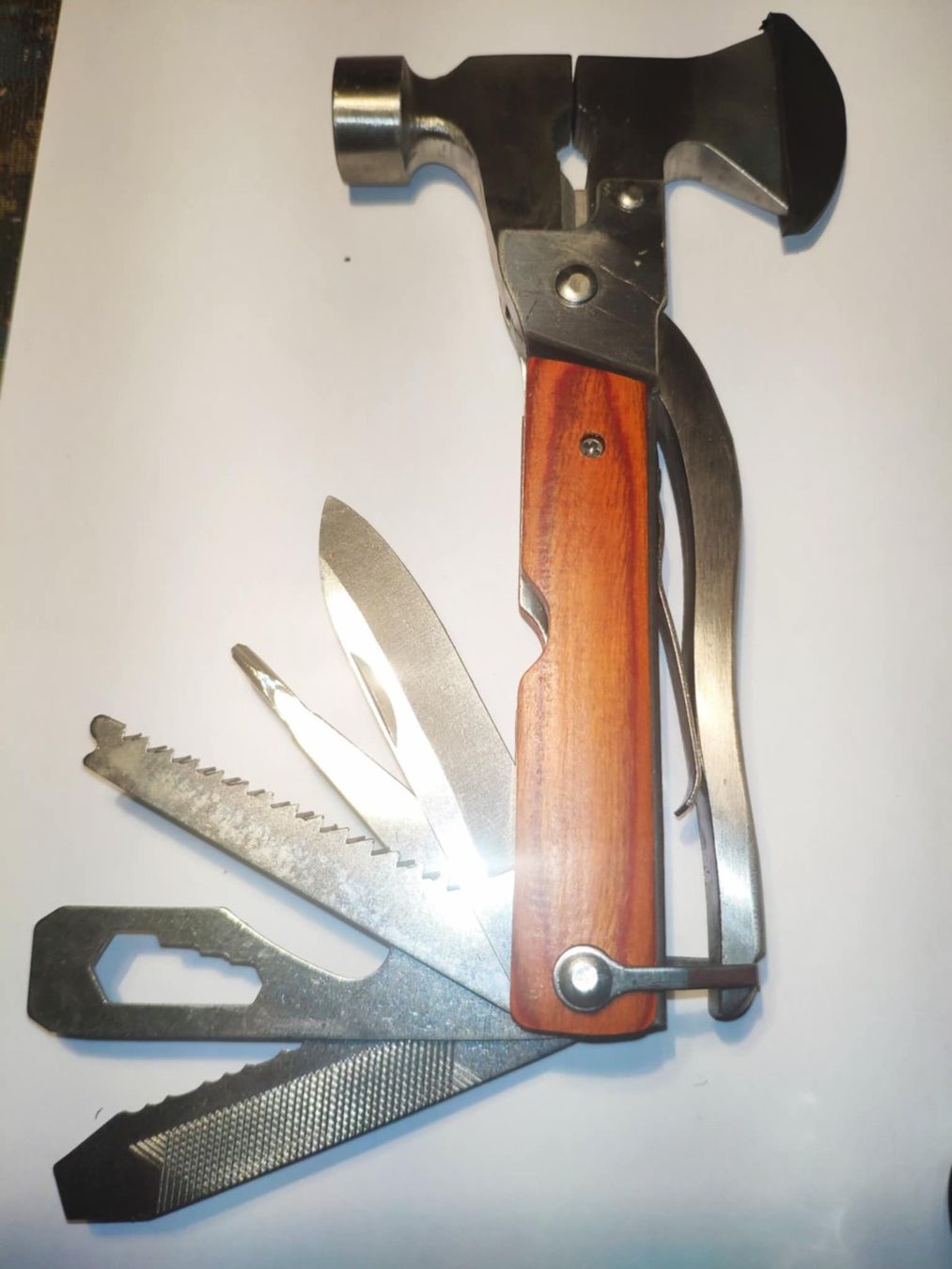 Coltelli tascabile: Multitool Taschentool mit Axt Hammer / Pince Multifonction – Nuovo e nell'imballaggio originale da Minusio venduto da graziano11 3
