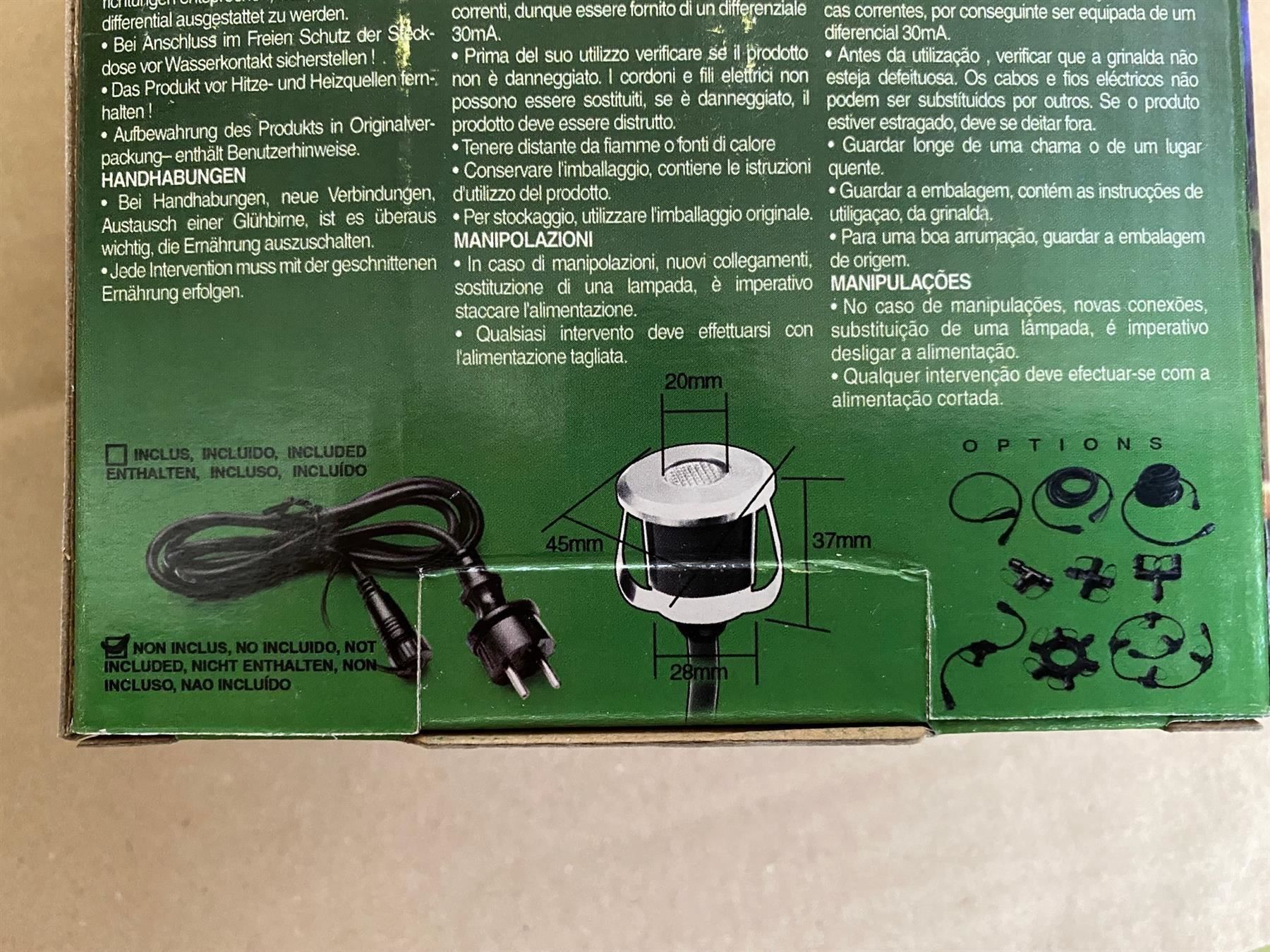 Lampade: O318 6Stk neue Mini-Einbaulichter Aussen – Nuovo e nell'imballaggio originale da Necker venduto da liq24 6