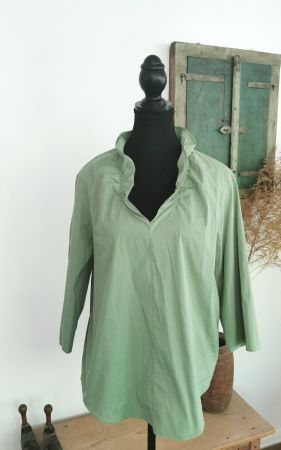 Cos elegante Bluse mit Rüschenausschnitt Gr. 40/42