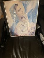 Bild Madonna mit Kind im Rahmen, guter Zustand, 40x50 cm