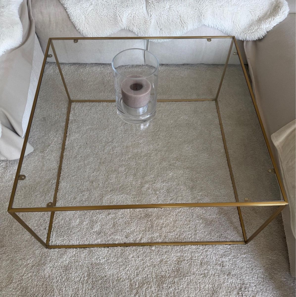 Tavoli: Moderner Couchtisch Glas/Gold – Usato da Meggen venduto da vio_2wm9 1