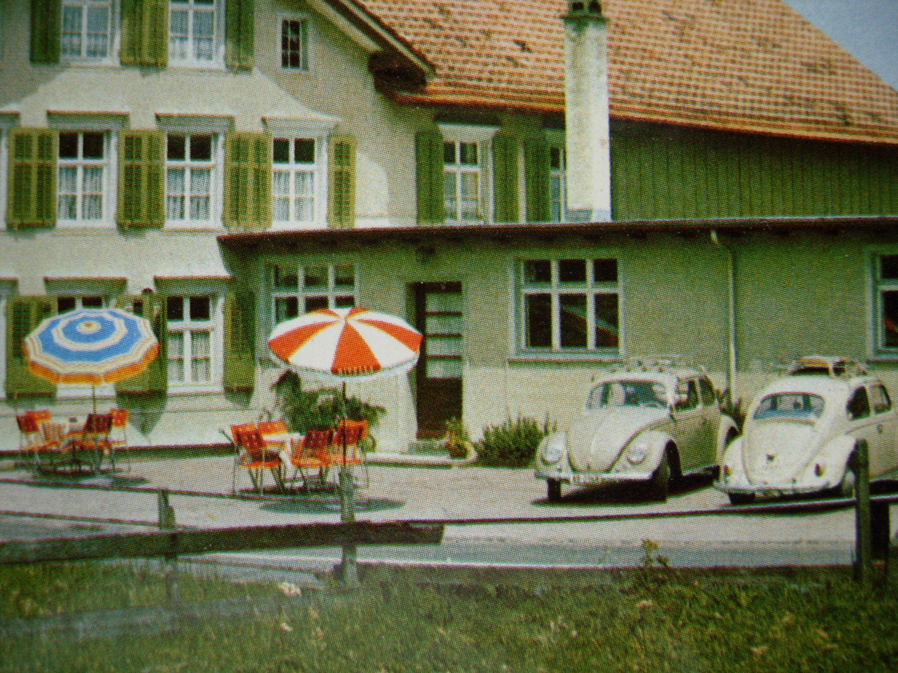 Cartoline postali: Ansichtskarte ungelaufen - Restaurant Schäfli in Grabs – Usato da Dübendorf venduto da rumpumpel 1