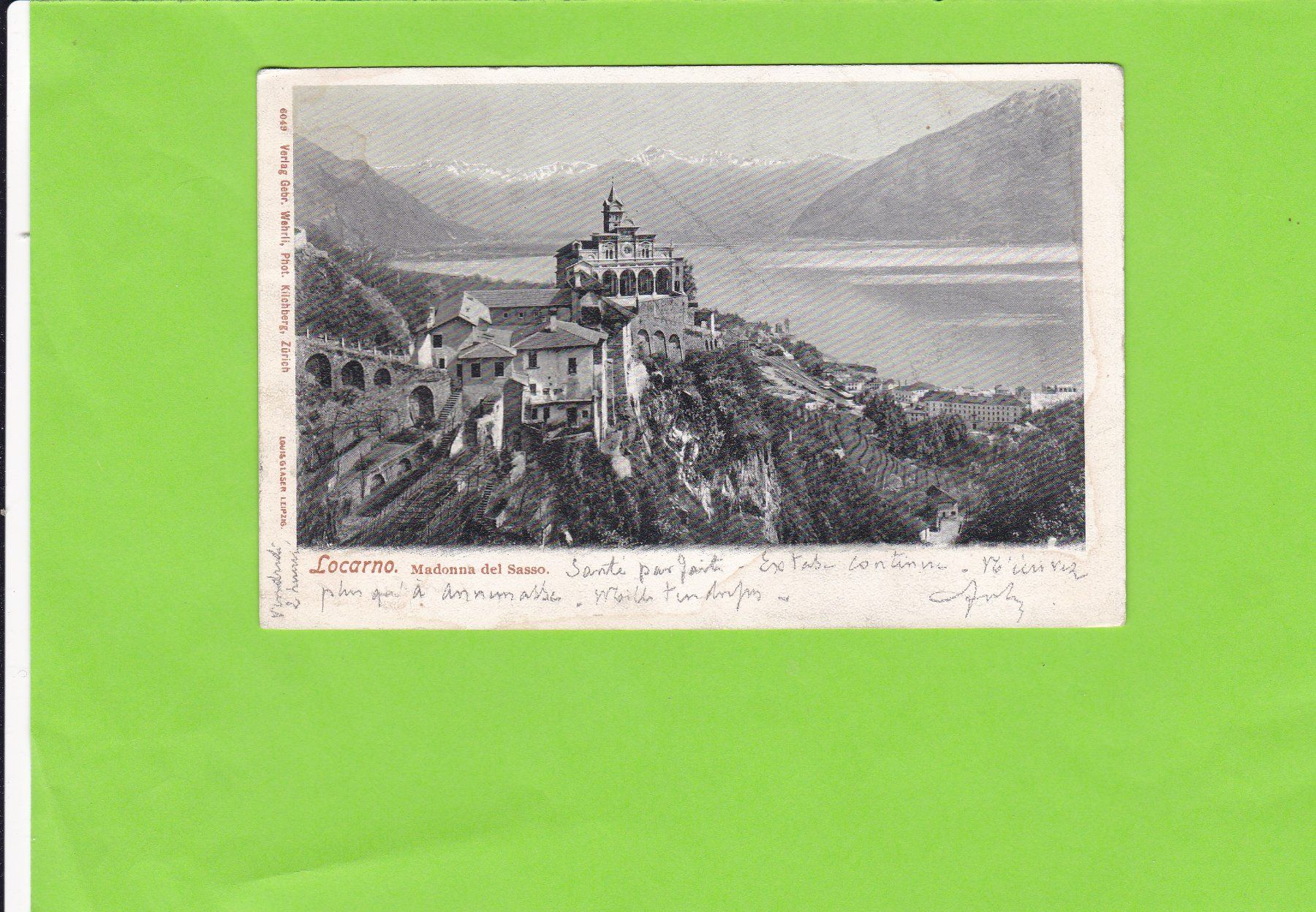 Cartoline postali: Locarno-Madonna del Sasso – Usato da St. Peterzell venduto da neckertal
