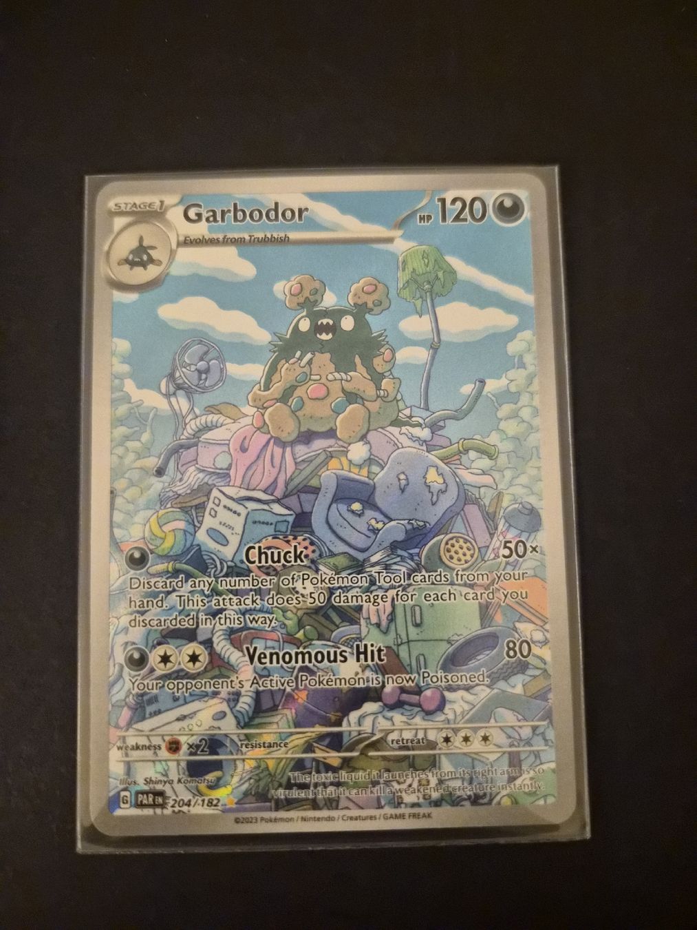 Pokémon Sammelbilder & Trading cards: Garbodor PAR 204/182 EN – Neu (gemäss Beschreibung) aus Gränichen von defargo