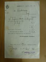 Militär, Solothurn, Brief nach Kreiskommando Genf 1921