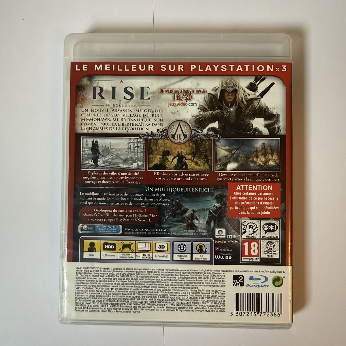 Sony Spiele: Assassin's Creed III PS3 Essentials  – Gebraucht aus Vésenaz von RMShop 1
