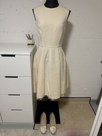 Ermanno Scervino dress beige size 40 wool good condition